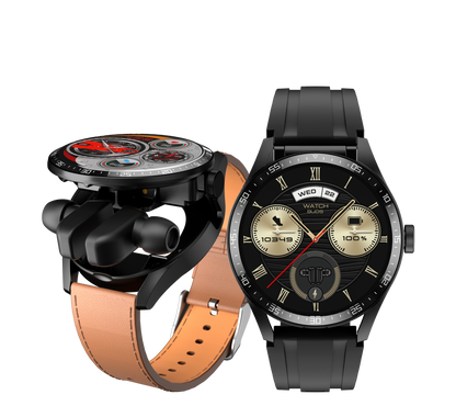 montre intelligente avec écouteurs 2-en-1 connexion Bluetooth sans fil